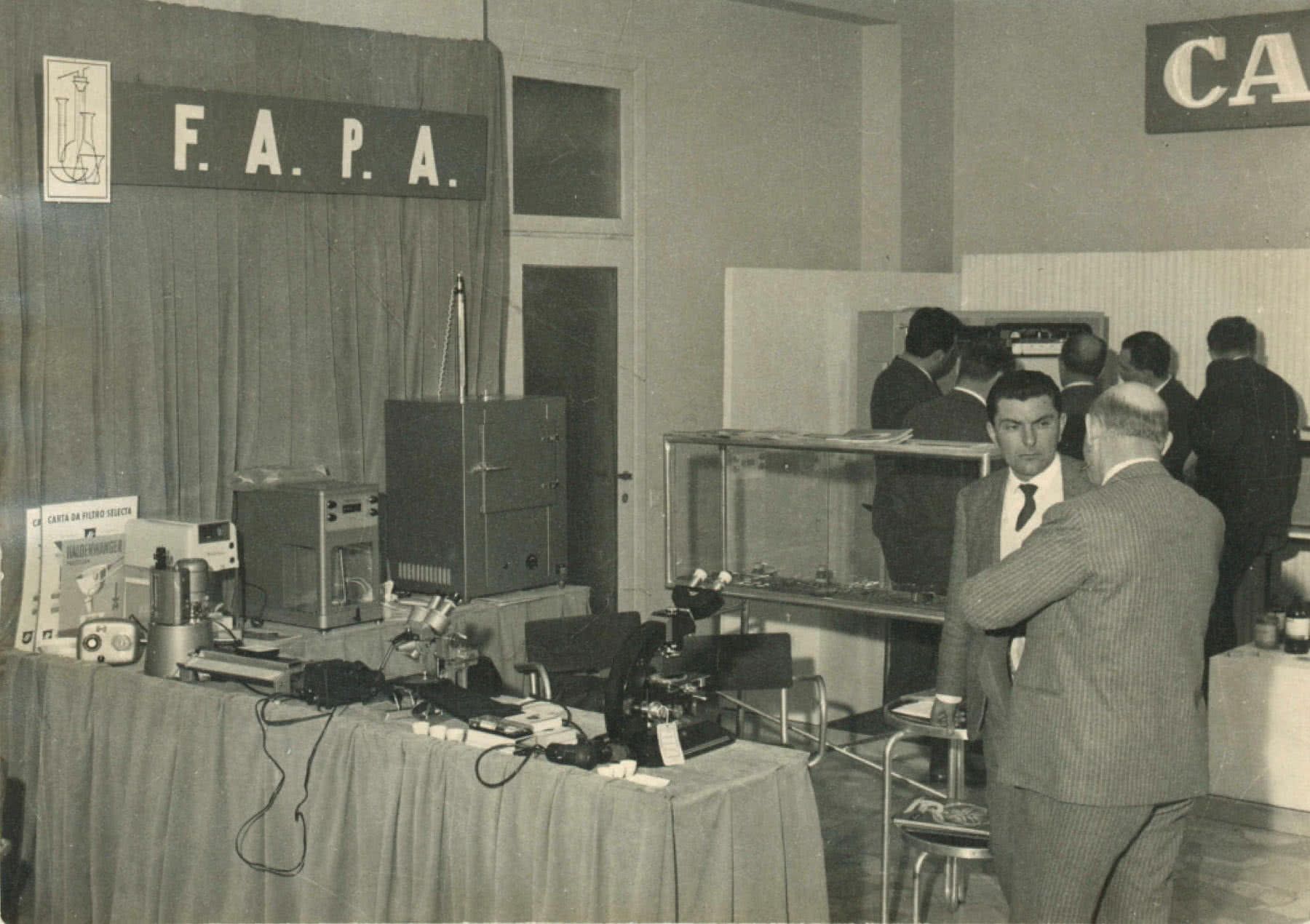 Stand Fapa in fiera nel 1961